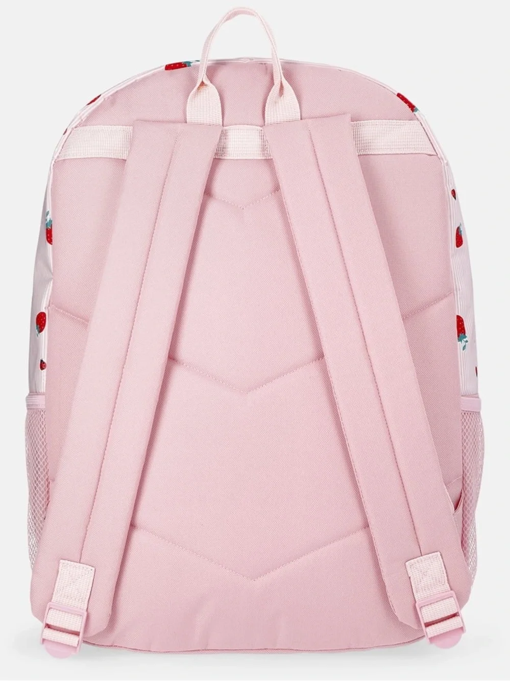 Kids Pink Strawberry Floral Backpack School Bag W